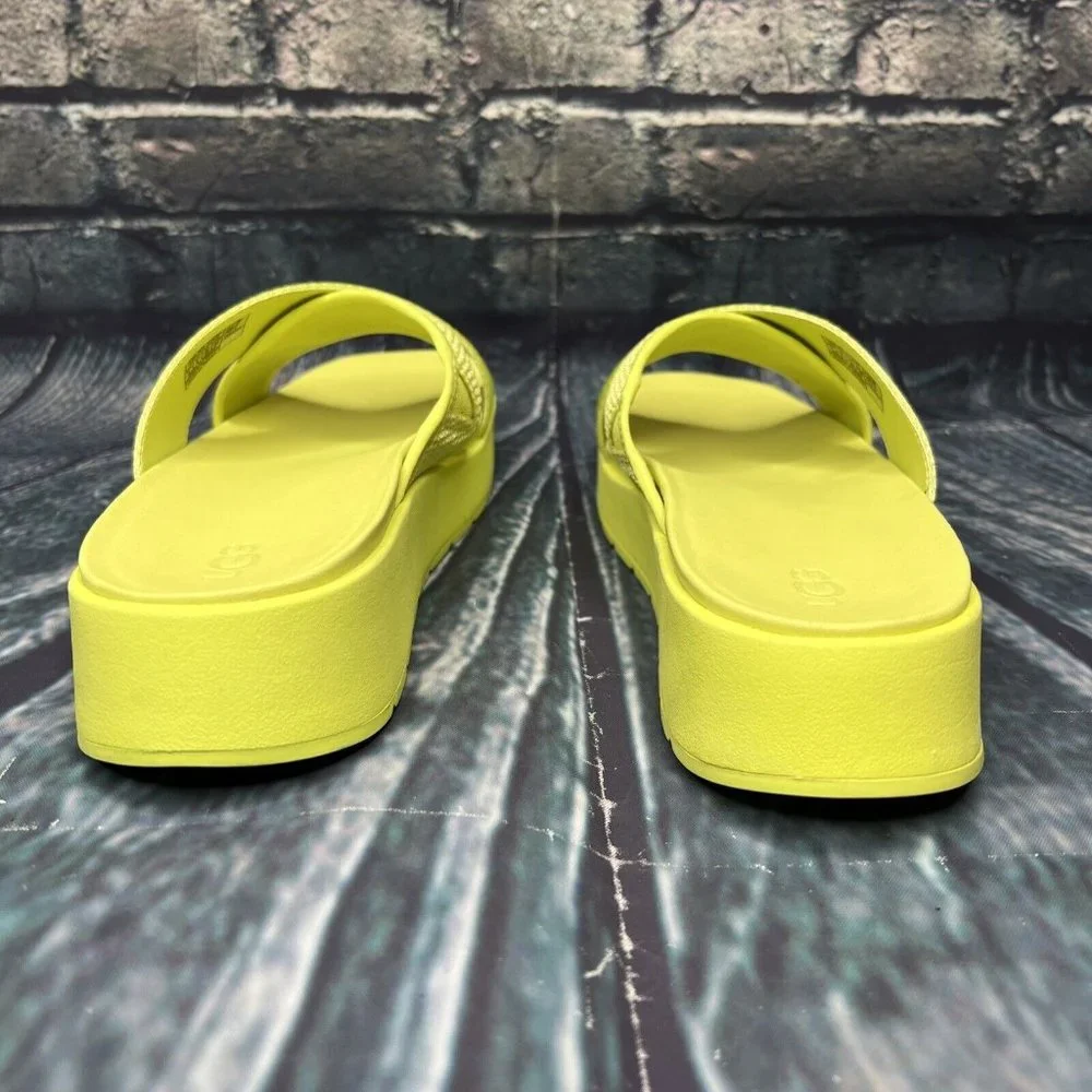 UGG‎ EMILY MESH WOMEN’S SLIDES SANDALS 1119491 SIZE 8 POLLEN YELLOW/ AUTHENTIC